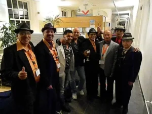The Monsorate Brothers along with Armando, soon after one of the shows at the Amersfoort Jazz Festival which was our stop for our Konkani Rocks Europe tour!