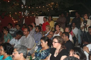 A section of the crowd