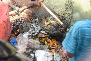 All the garbage seen removed from the creek