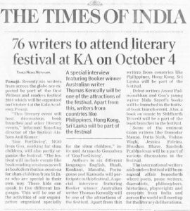 Article on the Times of India