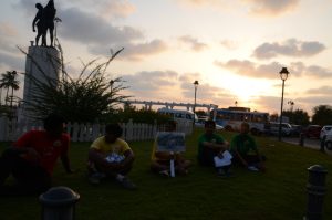 At the Miramar circle