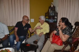 Dinner with Fr. Bismarque, Alina Saldanha and others