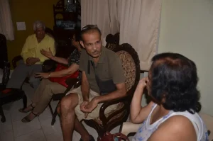 Dinner with Fr. Bismarque, Alina Saldanha and others