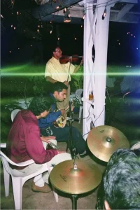 Musicians enjoying themselves