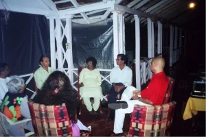 Friends would chat in the verandah till dawn