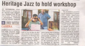 Photography Workshop for the Blind