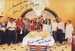 Group photograph autographed by Thomas Keneally!