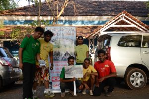 Interns pose before starting with the marathon