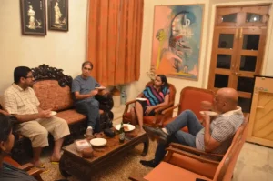 It was also nice to meet up with Mihir Nayak, our very own young Phd in Tourism Studies, working as a Professor in that field in Germany. Great minds meet at the Mansion!