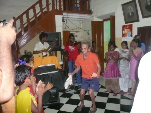 Just imagine the energy of this old man, the spirit defied his age!