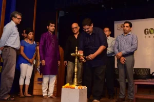 King_s School Chairman Mr Melvin Pereira seen lighting the lamp!