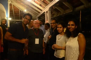 People were all smiles as they met up with a superstar!
