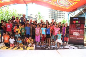 SLum kids with the Goa ForGiving Team, teachers and authors