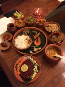 Saraswat Style Thali Done By Shobha Kamat, winner of 1st place