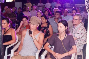 The attentive audience is always sprinkled with people from across the world!