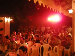 The audience having a great time as always