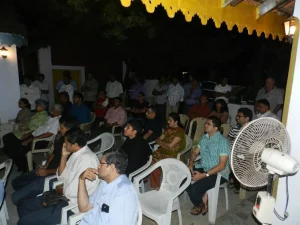 The audience in attendance
