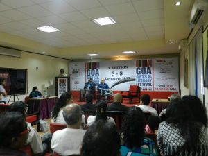 The audience present at the release