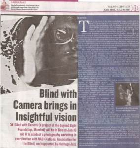 Photography Workshop for the Blind