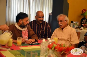 Tremendous energy in Dr Claude Alvares who joined us for the breakfast meeting that brought in so much light on the current condition that we are in!