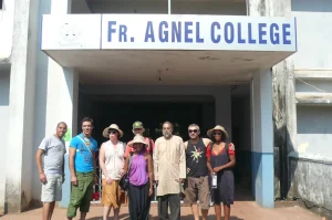 With the members of the Fr Agnel staff!