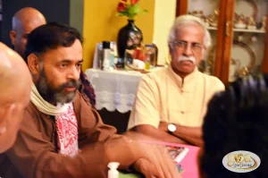 Yogendra Yadav was on a holiday in Goa, but was cajoled to come in for this meeting by Joe Gomes, our dear friend