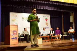 Youth Leader Kapil Korgaonkar speaking on the occasion_