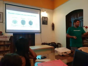 Workshop on planting trees with Karan Manral