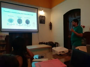Workshop on planting trees with Karan Manral