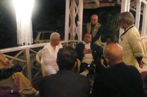 An intimate moment at the Gonsalves Mansion, as part of the after party after the Awards Ceremony and the 1st Heritage Jazz Festival held at the Kala Academy!