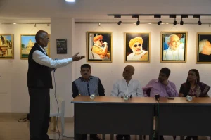 Anant Vikas introducing the panel