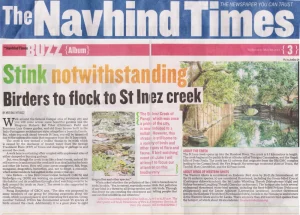 Bird Walk article May 28th , 2014 on the Navhind Times