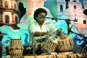 Indian instruments were a part of the musical event