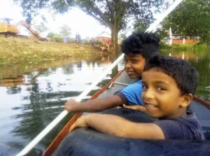 Kids enjoy their ride
