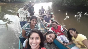 Selfie with a backwater in Divar by the youth from Divar