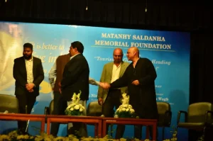 Discussion at Mathany Saldanha's Memorial