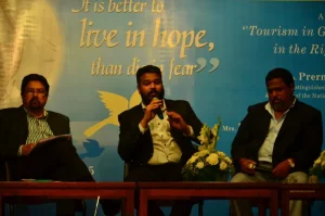 Discussion at Mathany Saldanha's Memorial